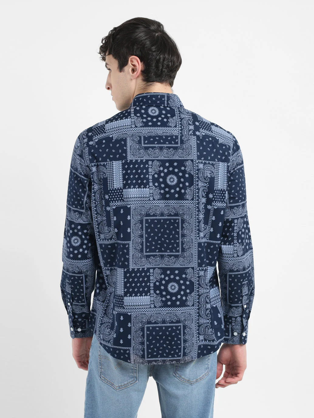 Men's All Over Printed Slim Fit Shirt - Image 3