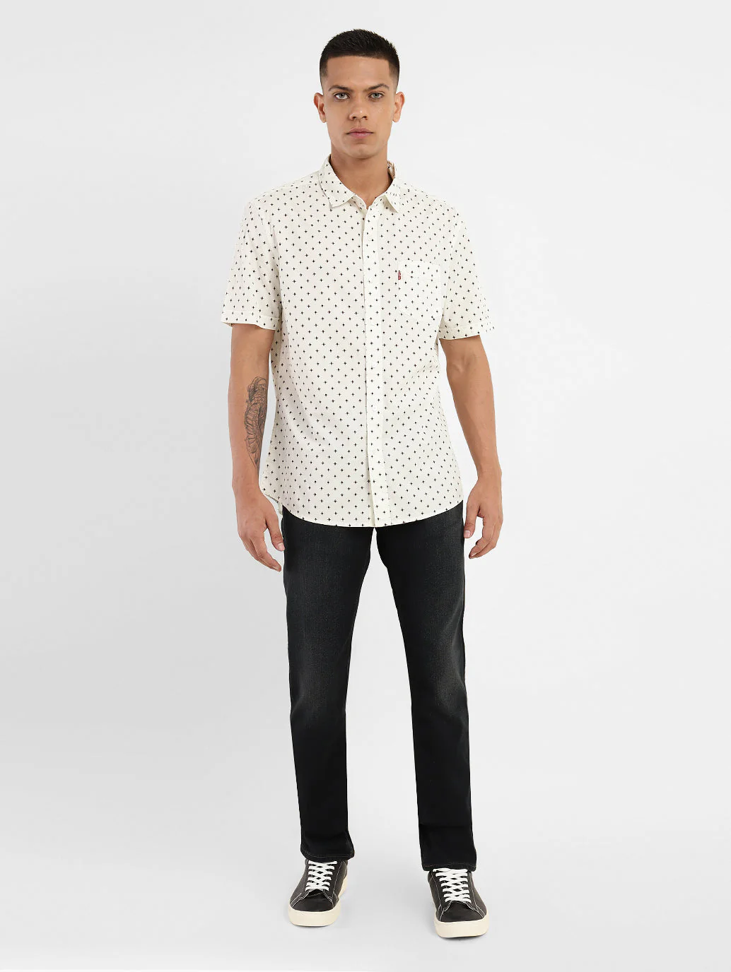 Men's Geometric Print Slim Fit Shirt - Image 6