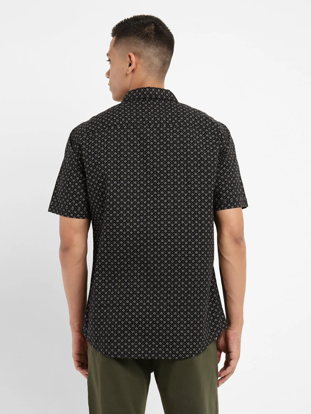 Men's Geometric Print Slim Fit Shirt - Image 3