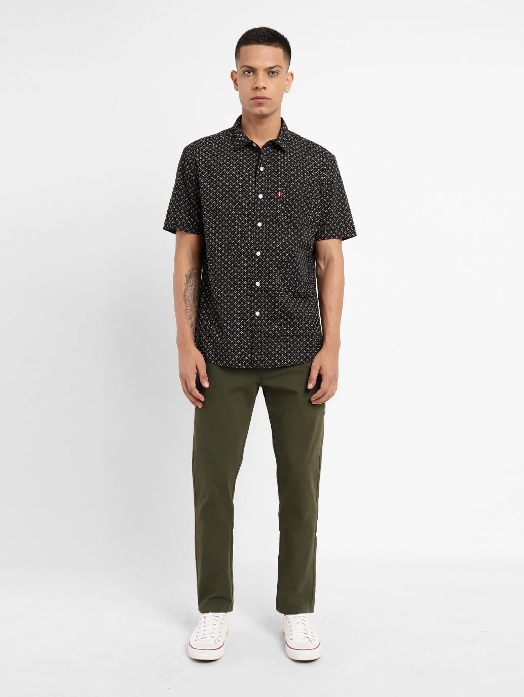 Men's Geometric Print Slim Fit Shirt - Image 6