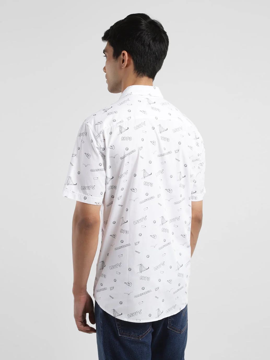 Men's All Over Printed Slim Fit Shirt - Image 3