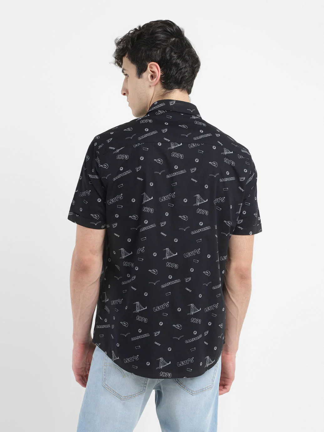 Men's All Over Printed Slim Fit Shirt - Image 3