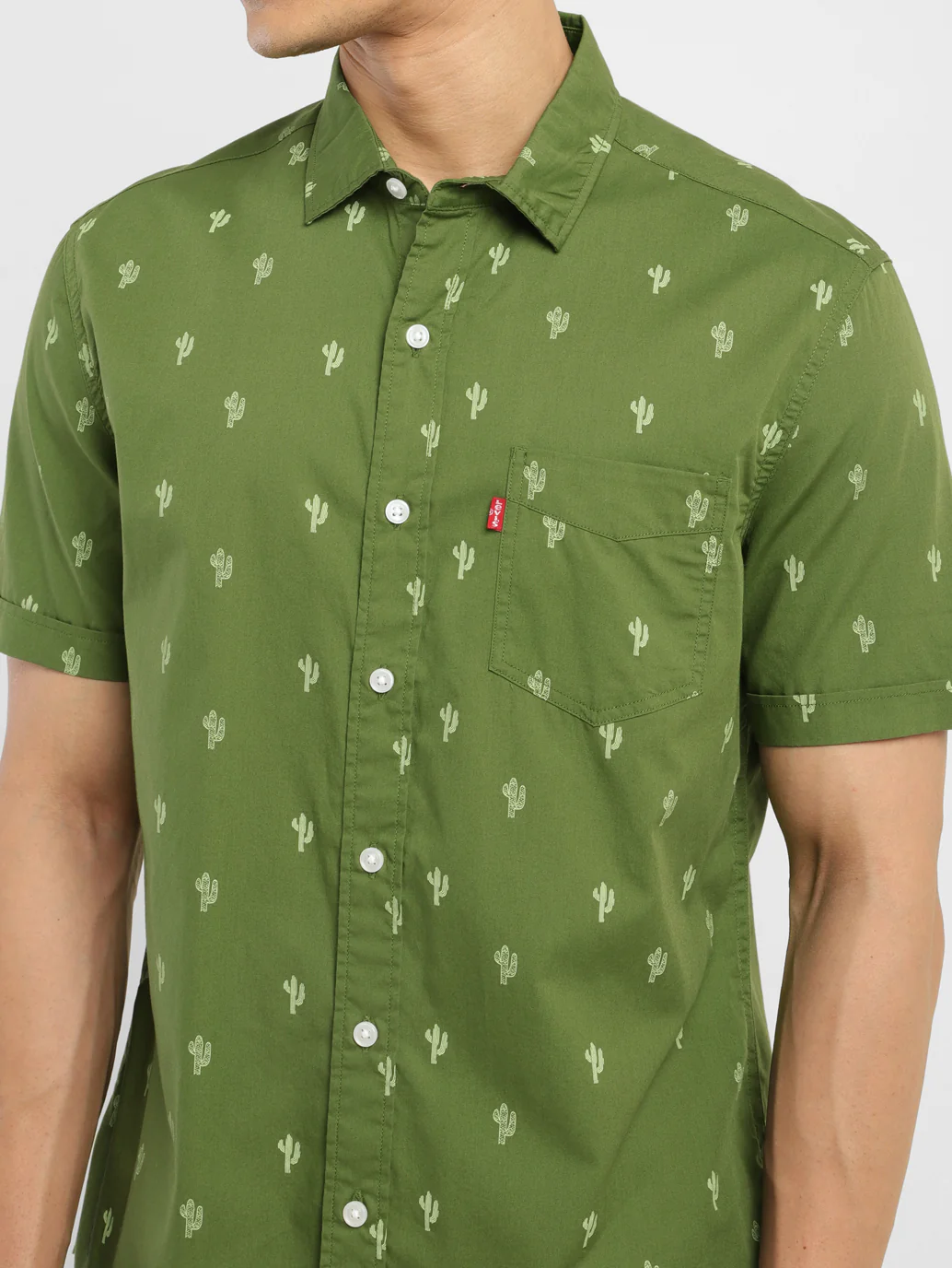 Men's All Over Printed Slim Fit Shirt - Image 4