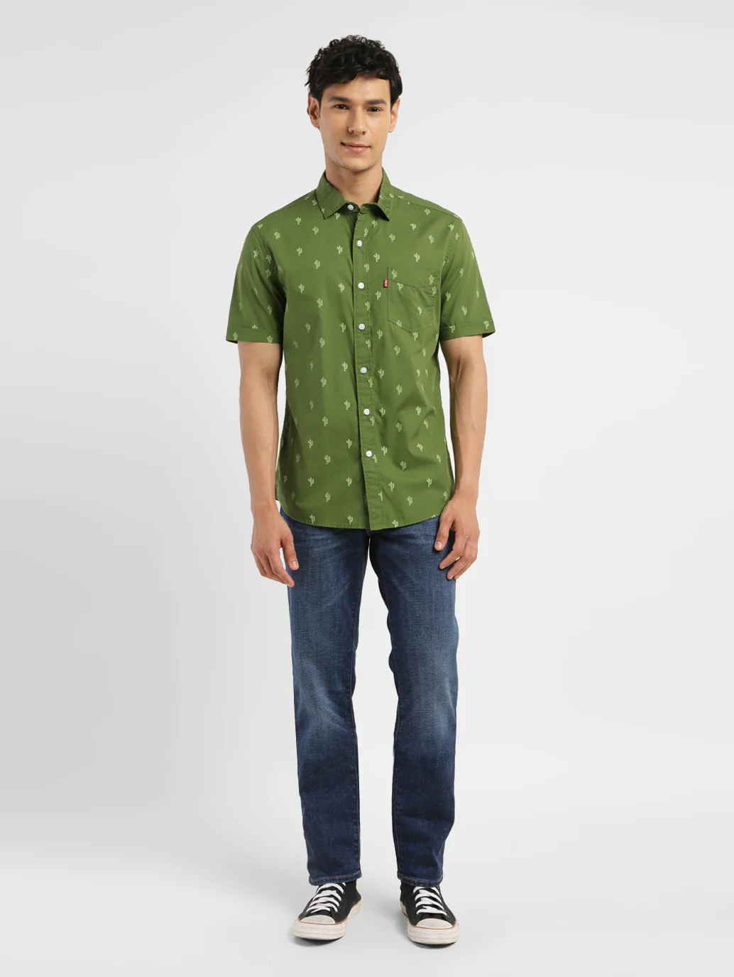 Men's All Over Printed Slim Fit Shirt - Image 5