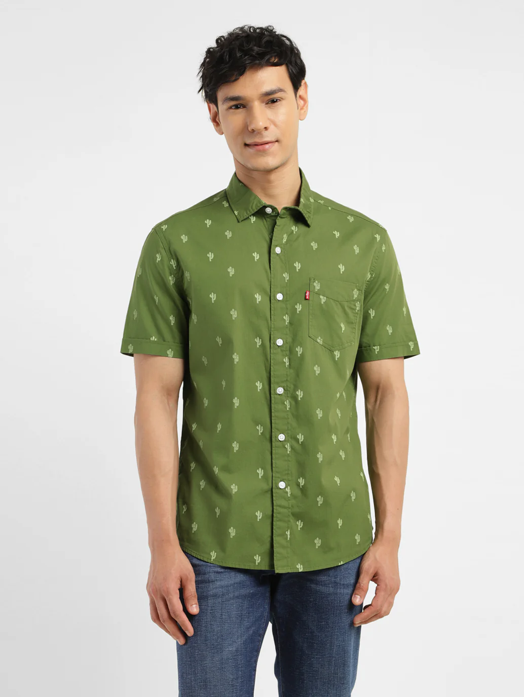 Men's All Over Printed Slim Fit Shirt - Image 6
