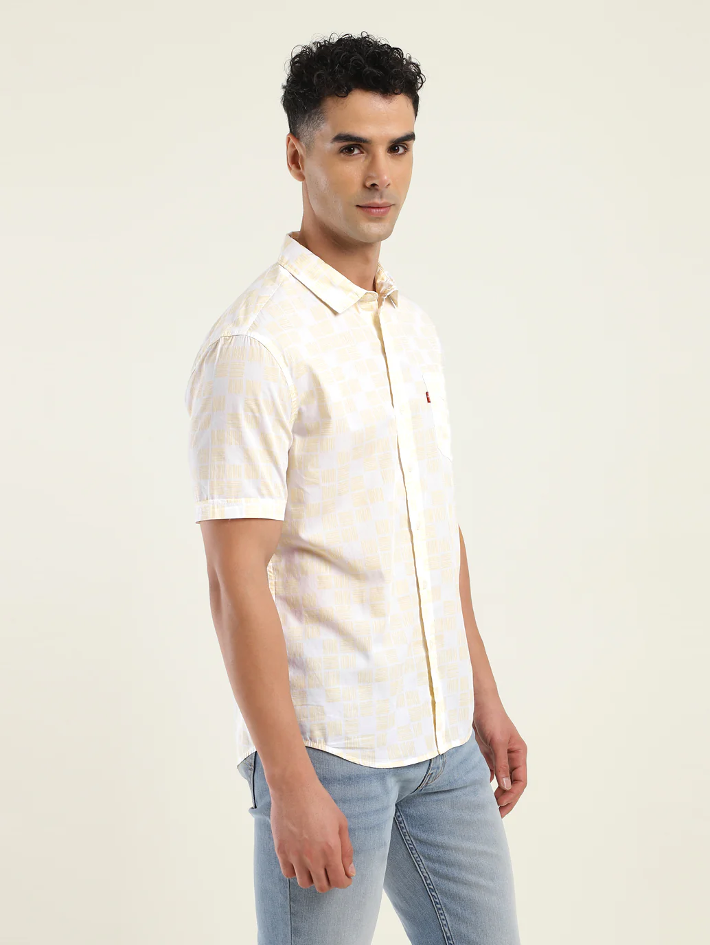 Men's All Over Printed Slim Fit Shirt - Image 4