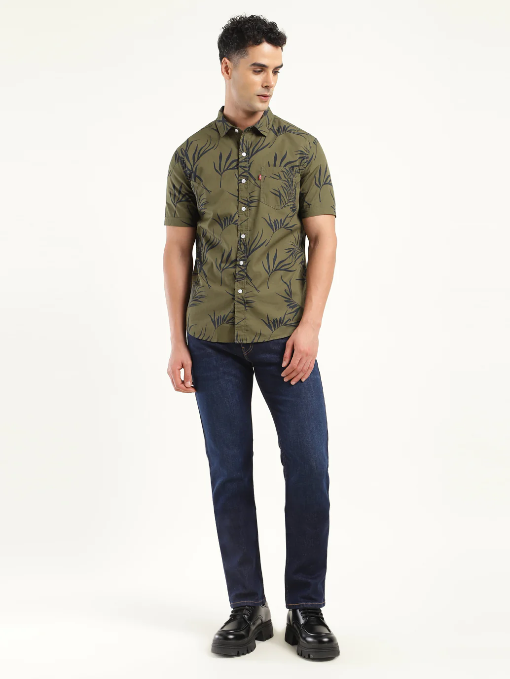 Men's All Over Printed Slim Fit Shirt - Image 6