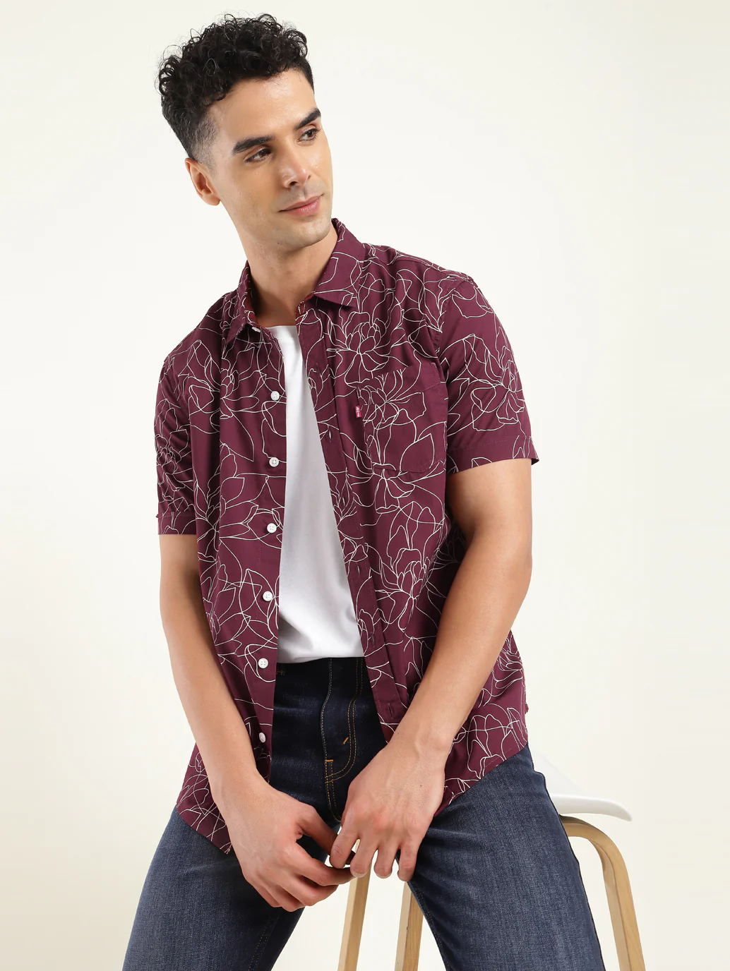 Men's All Over Printed Slim Fit Shirt - Image 6