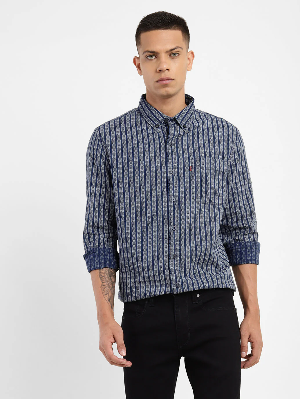 Men's All Over Printed Slim Fit Shirt - Image 8
