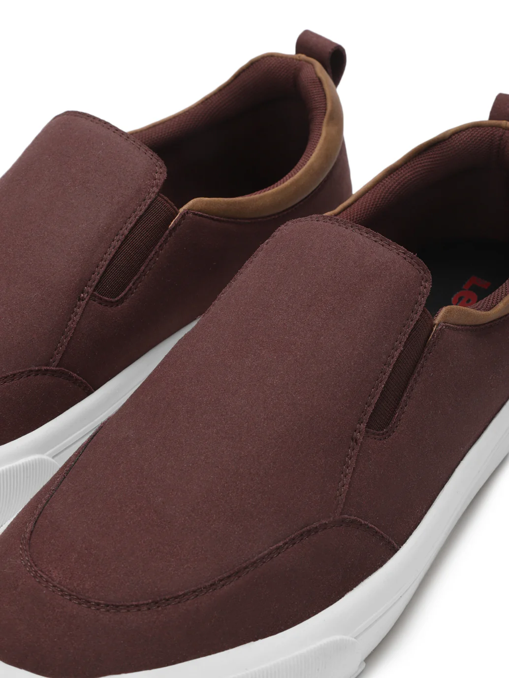 Men's Alps Maroon Casual Slip On - Image 6