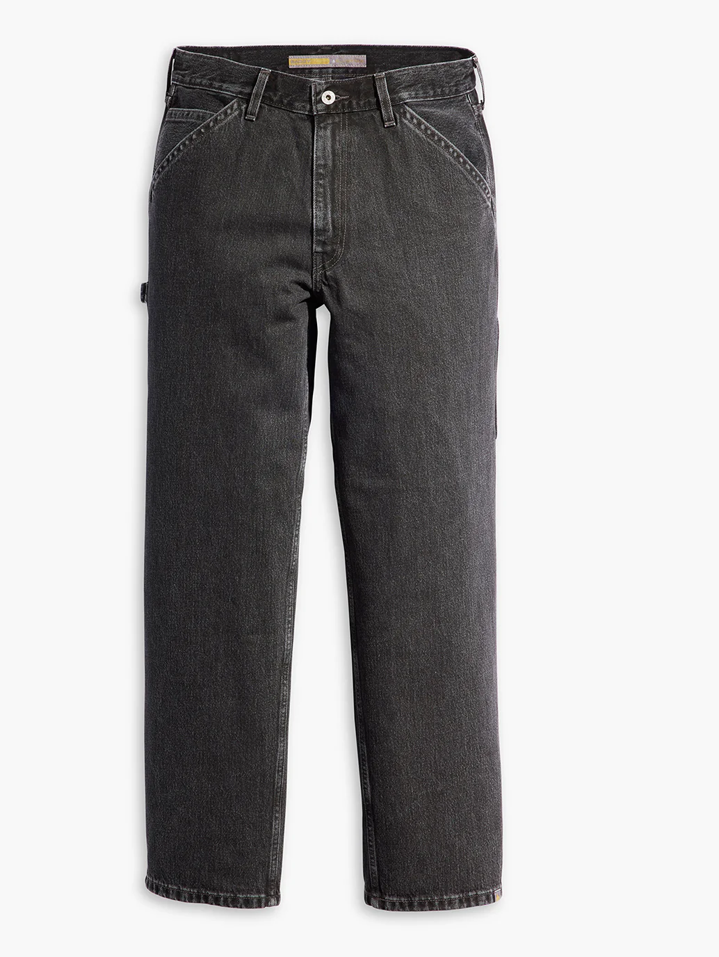 Men's Black Baggy Fit Mid Rise Jeans - Image 5
