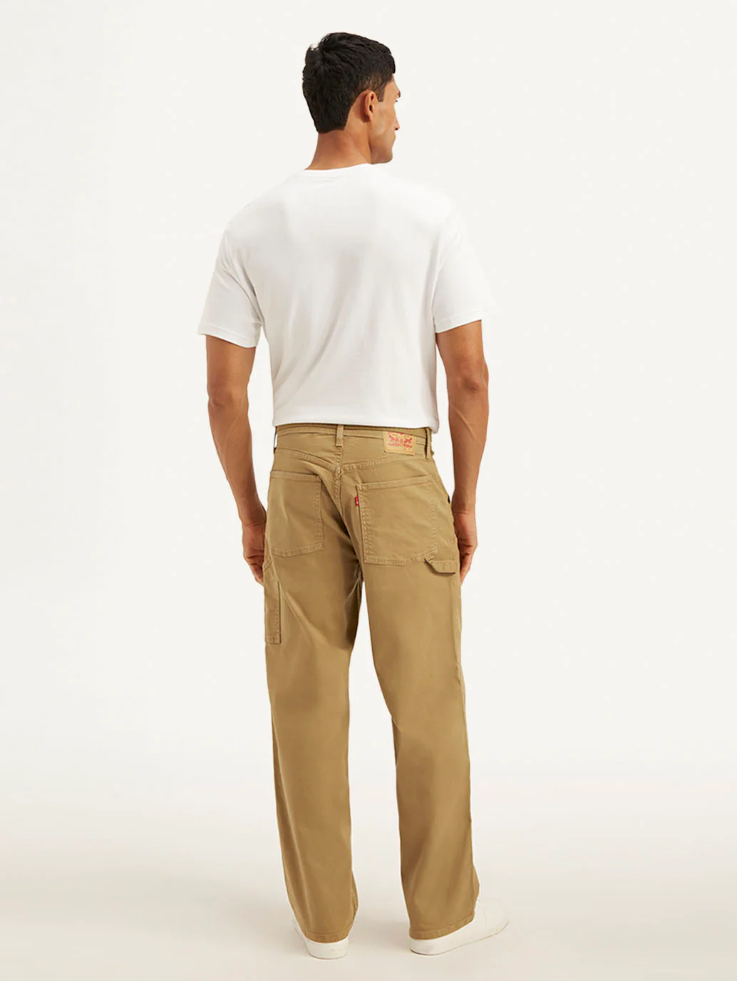 Men's Brown Silver Tab Baggy Mid Rise Jeans - Image 4