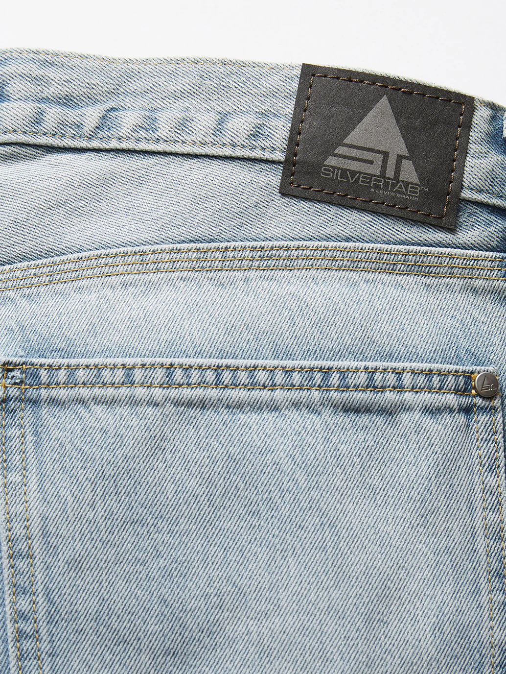 Men's Light Blue Baggy Fit Mid Rise Jeans - Image 5