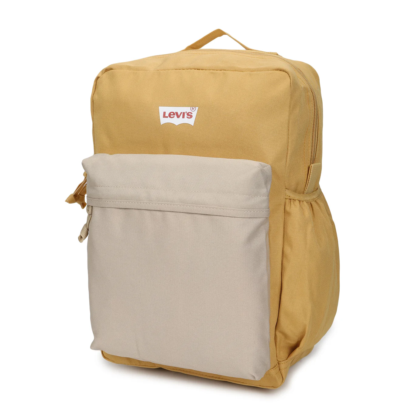Men's Beige Colorblock Backpack - Image 2