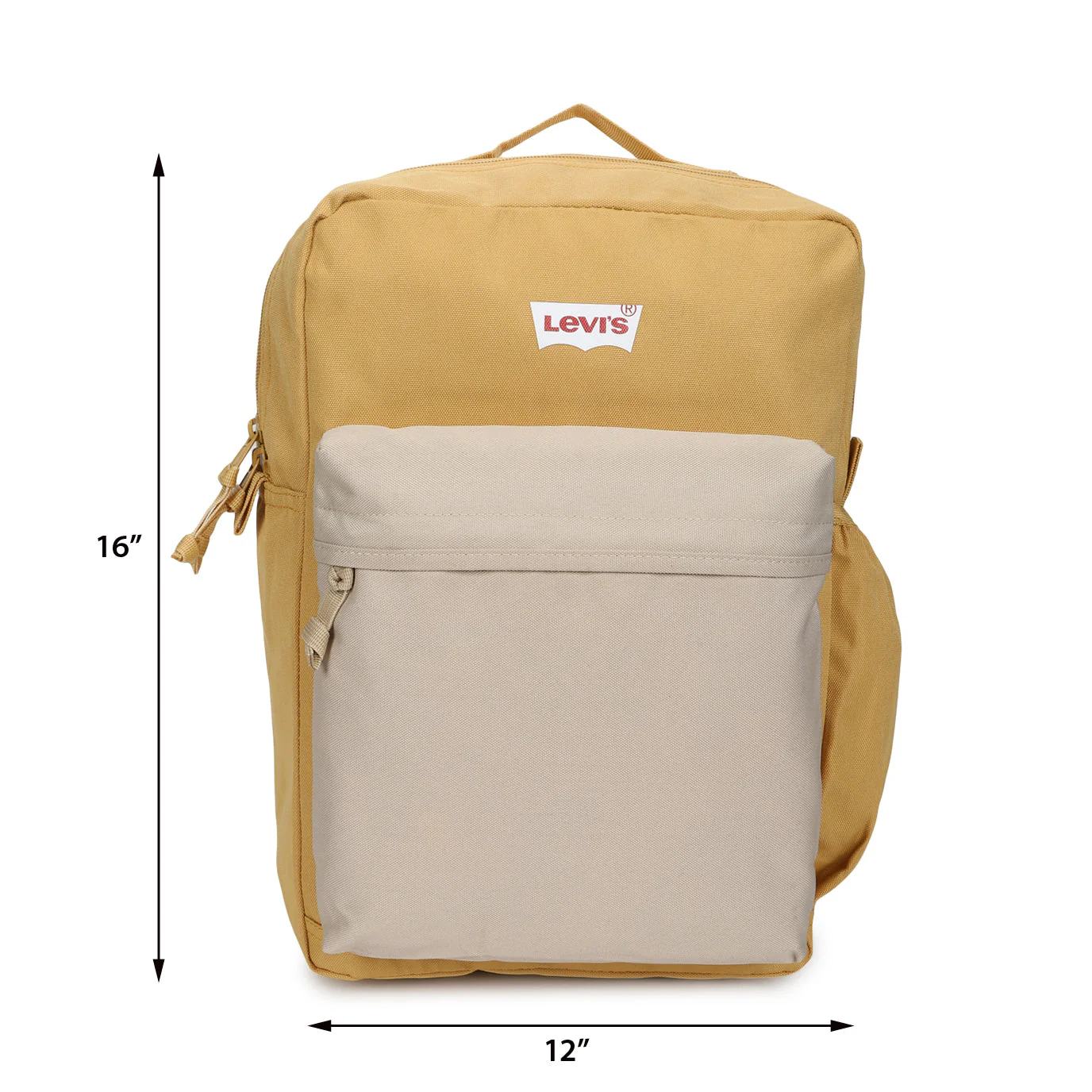 Men's Beige Colorblock Backpack - Image 6