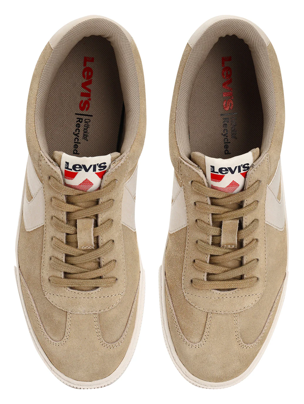 Men's Beige Colorblock Sneakers - Image 4
