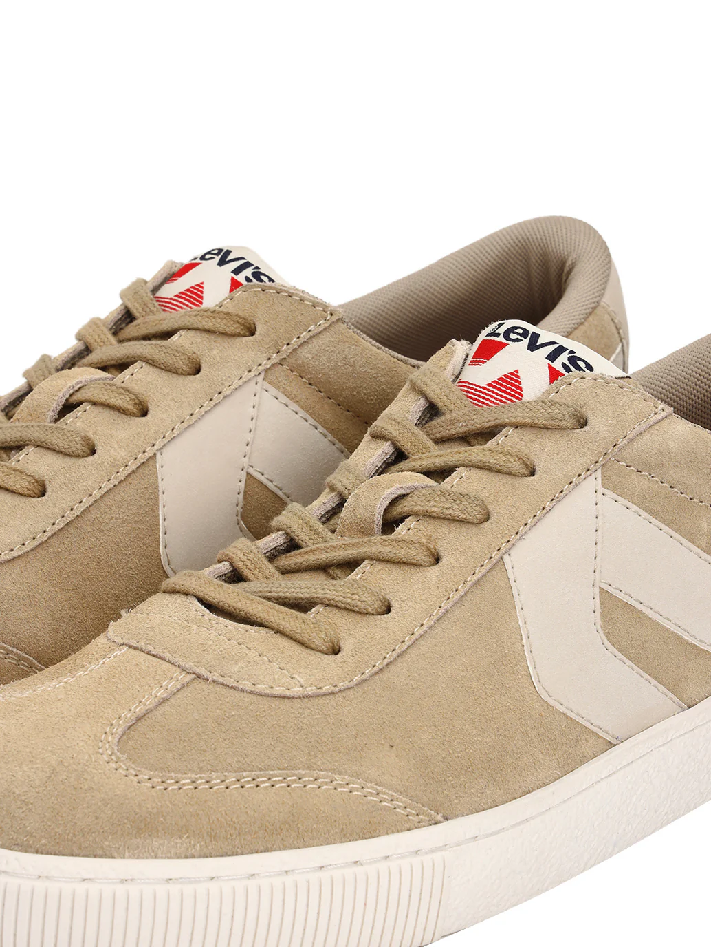 Men's Beige Colorblock Sneakers - Image 6