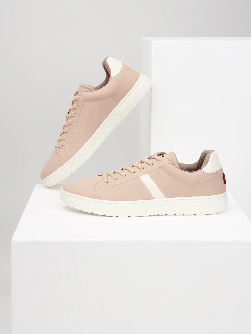 Men's Mauve Colorblock Sneakers - Image 7