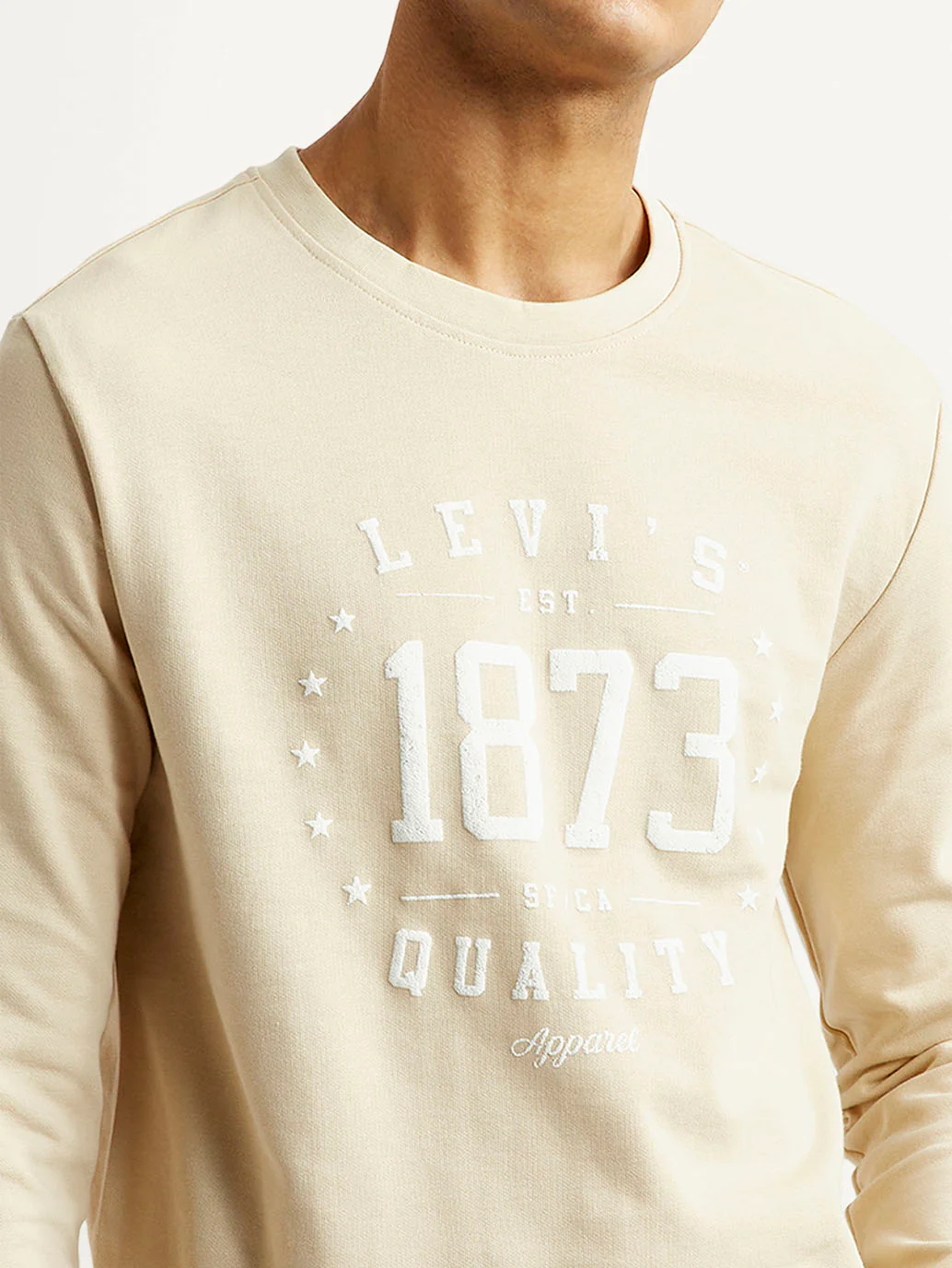 Men's Beige Regular Fit Co-Ord Set - Image 5