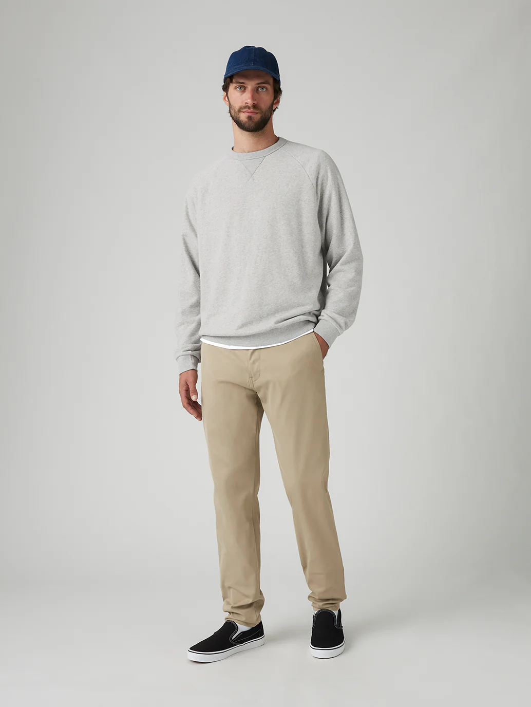 Men's Beige Regular Fit Tech Pant Chinos - Image 4