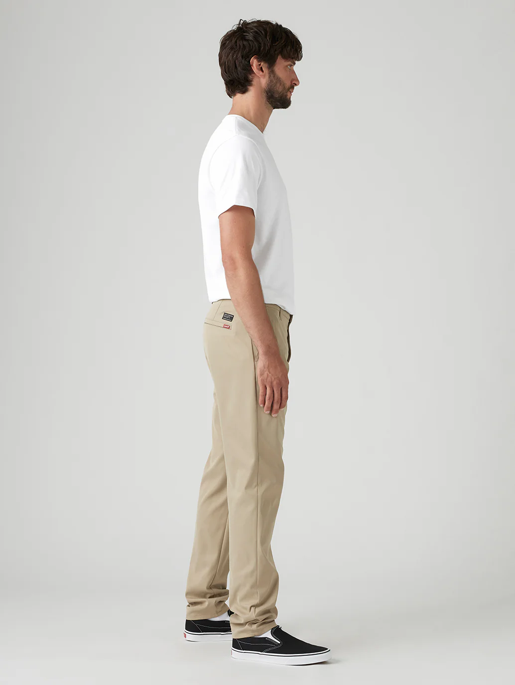 Men's Beige Regular Fit Tech Pant Chinos - Image 7