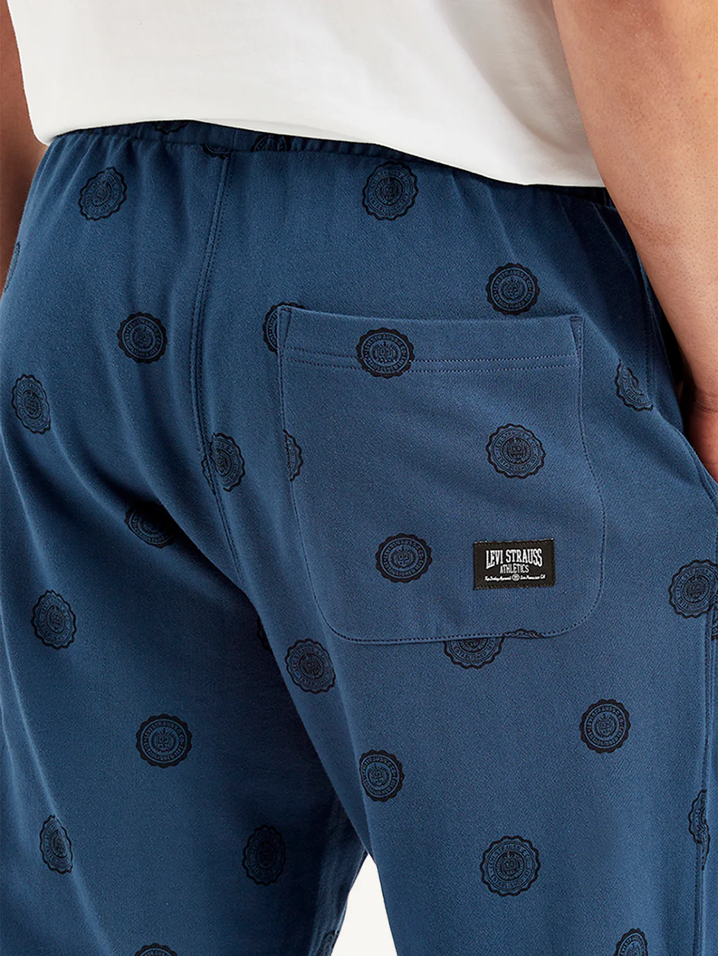 Men's Blue Regular Fit Joggers - Image 5