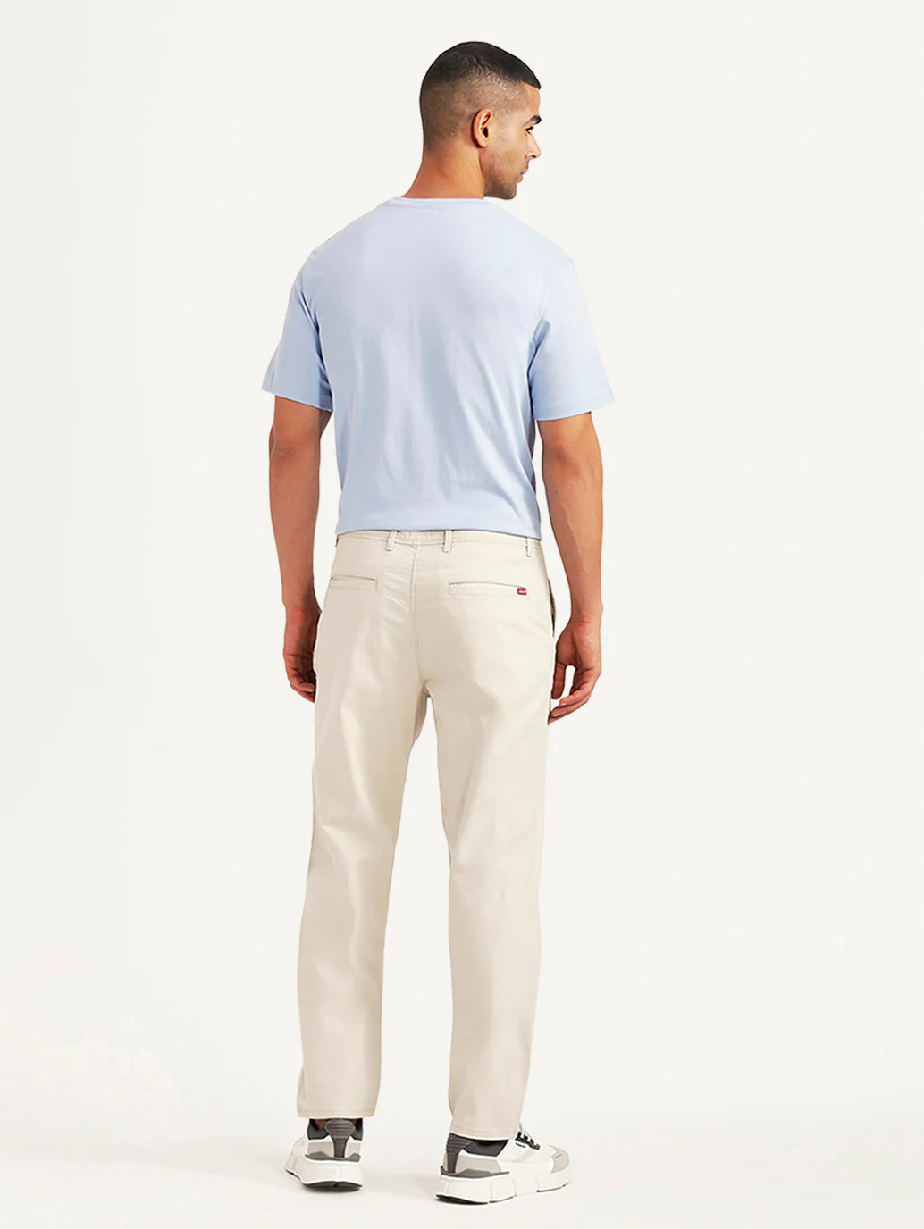 Men's Beige Authentic Relaxed Fit Chinos - Image 4