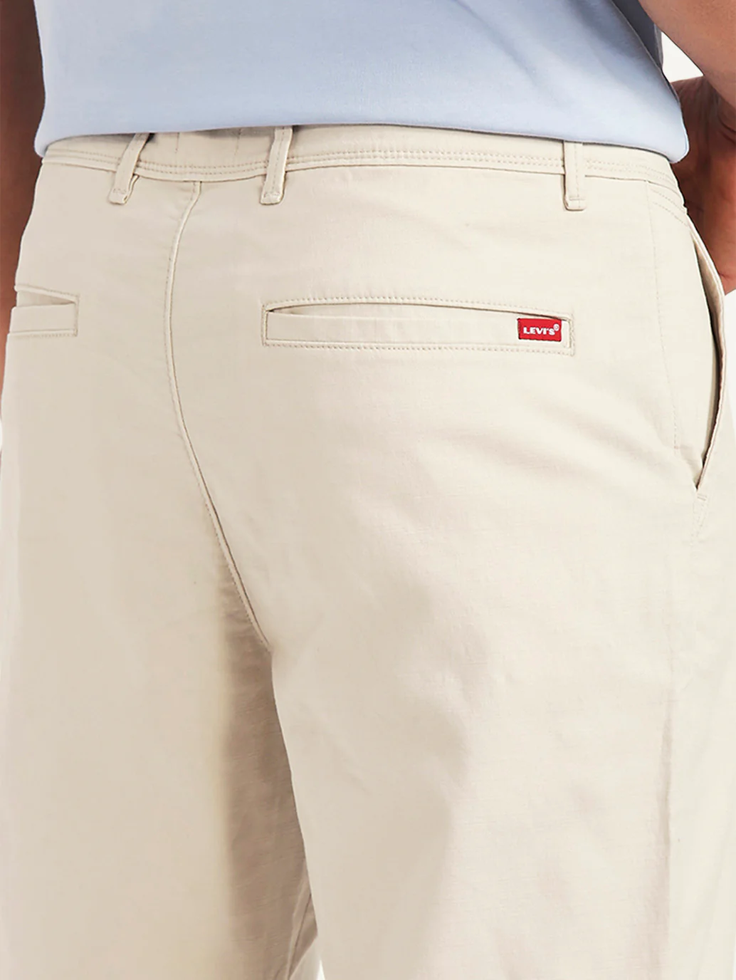 Men's Beige Authentic Relaxed Fit Chinos - Image 5