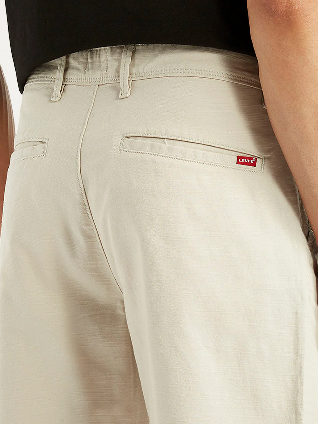 Men's Beige Relaxed Fit Chinos - Image 5