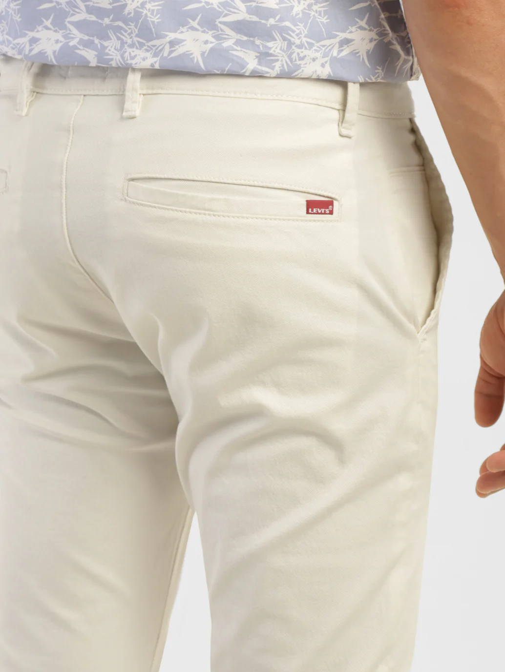 Men's Beige Slim Fit Chinos - Image 5