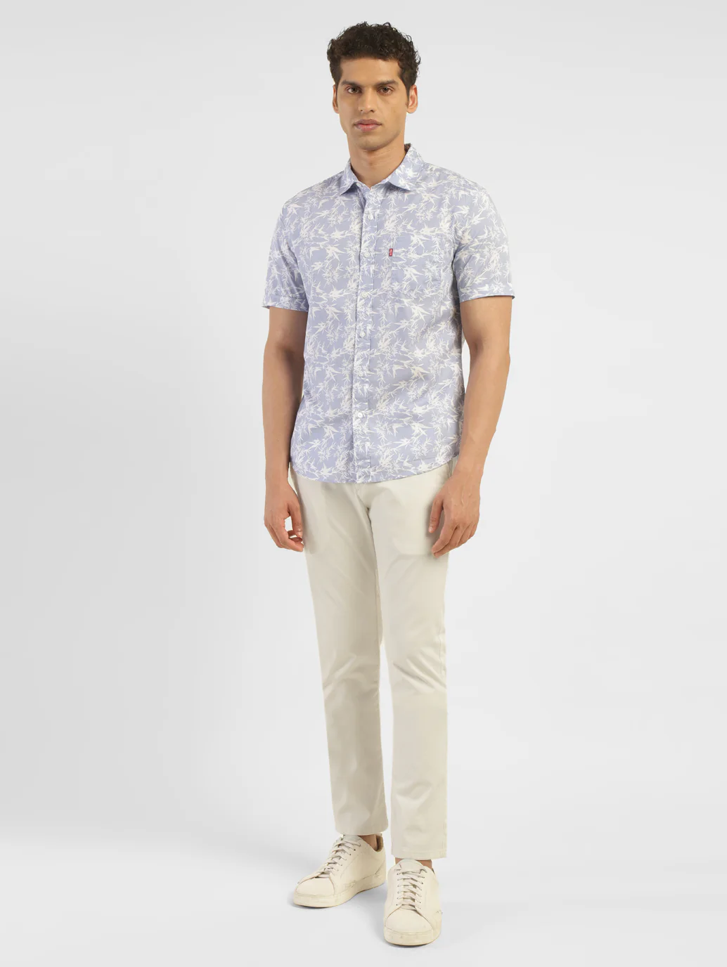 Men's Beige Slim Fit Chinos - Image 6