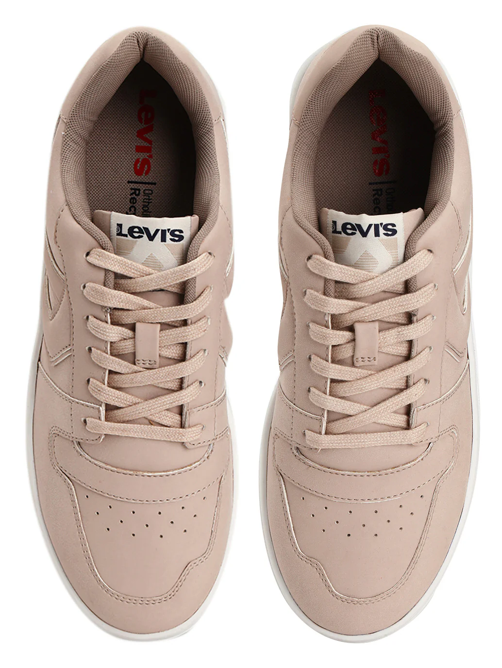 Men's Beige Solid Sneakers - Image 4