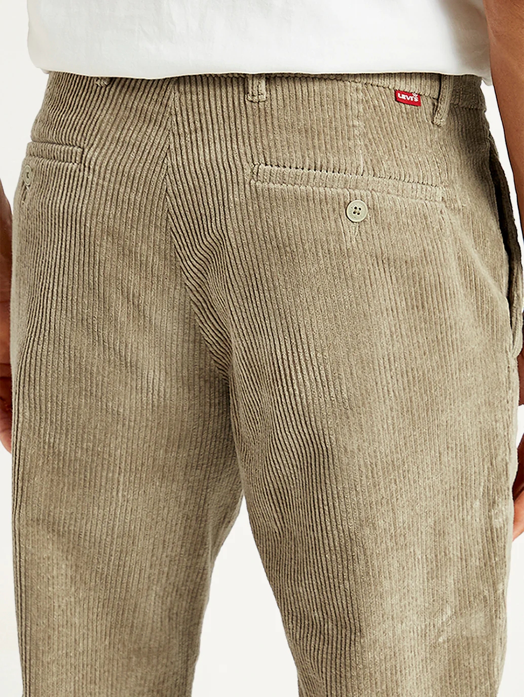 Men's Beige Straight Fit Chinos - Image 5