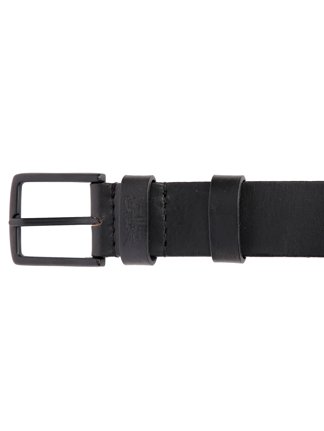 Men's Black Casual Leather Belt - Image 4