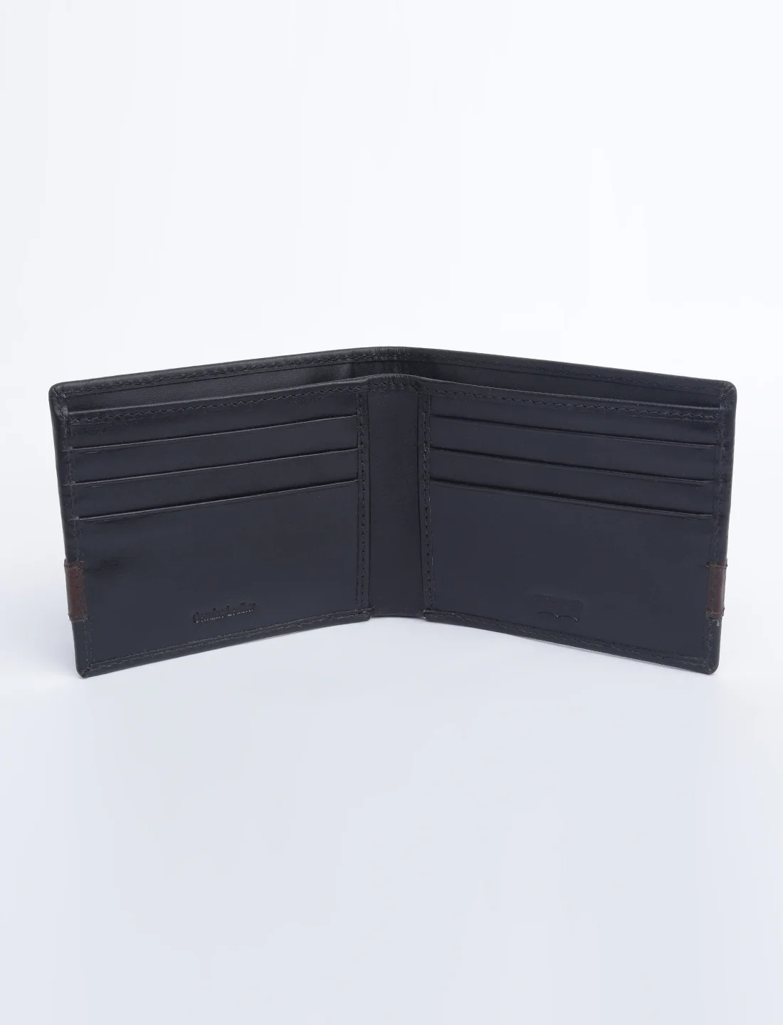 Men's Black Colorblock Bi-Fold Wallet - Image 5