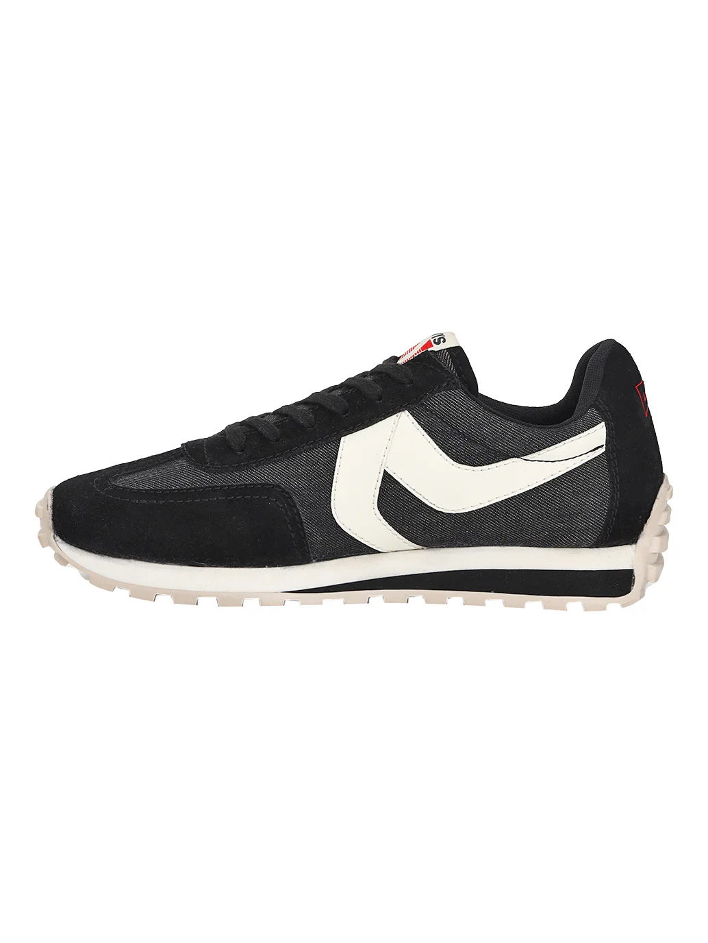 Men's Black Colorblock Sneakers - Image 2