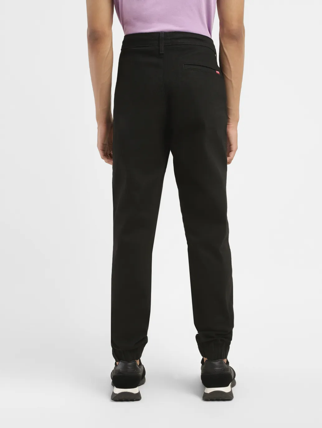 Men's Black Jogger Fit Jeans - Image 3