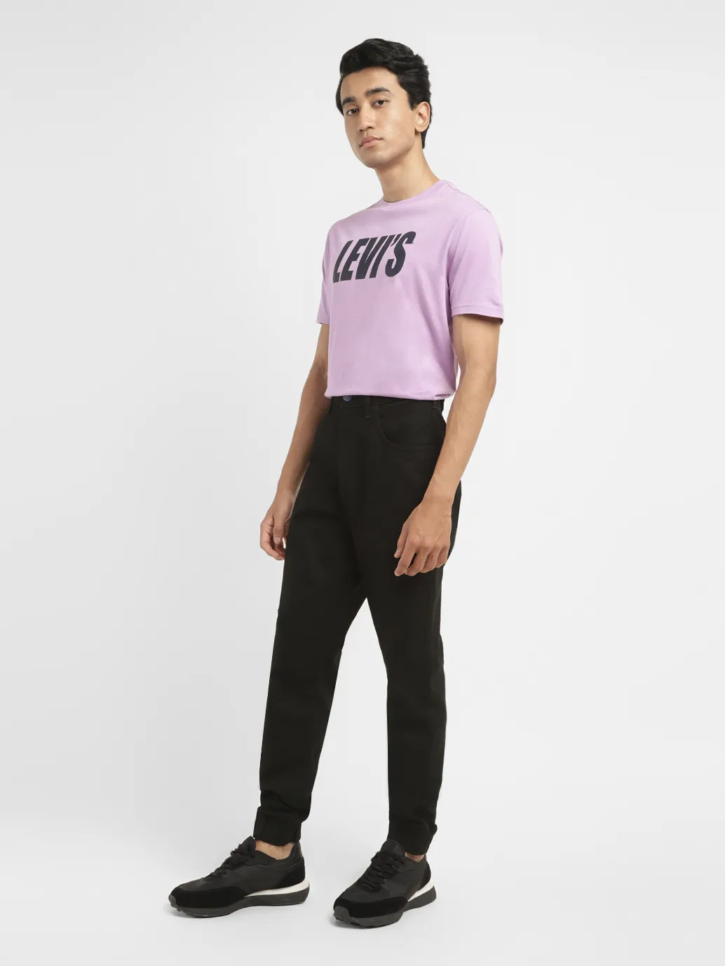 Men's Black Jogger Fit Jeans - Image 7