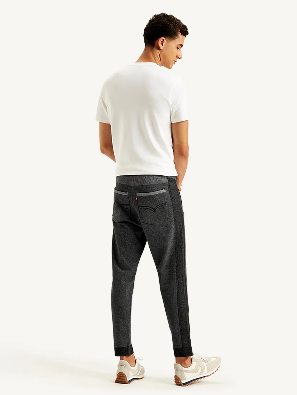 Men's Black Jogger Trousers - Image 4