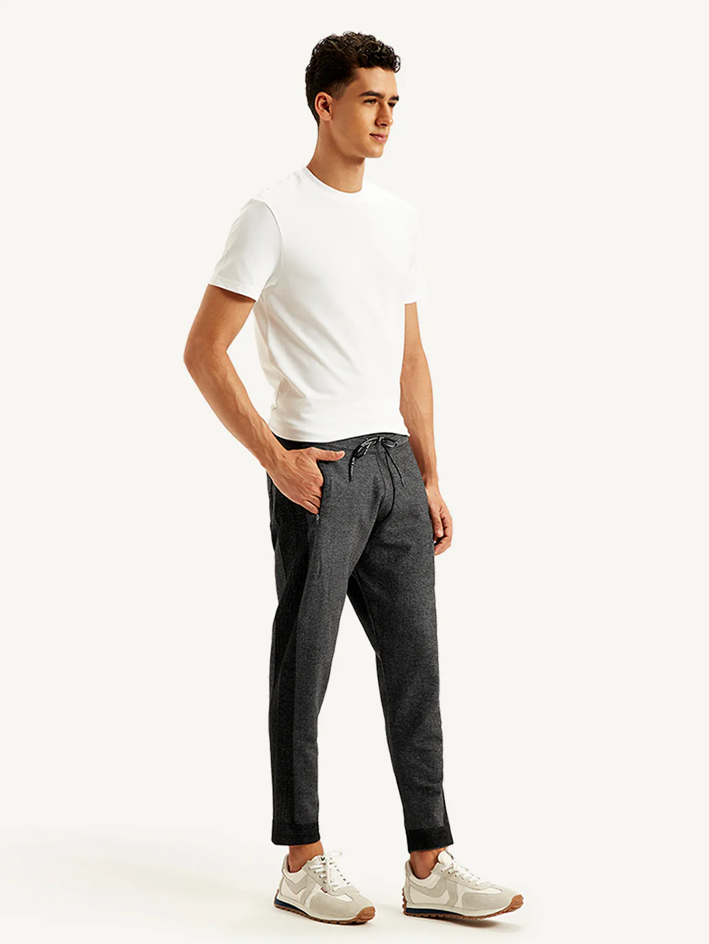 Men's Black Jogger Trousers - Image 6