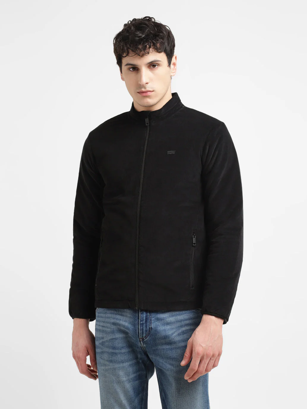 Men's Black Regular Collar Tailored Jacket - Image 2