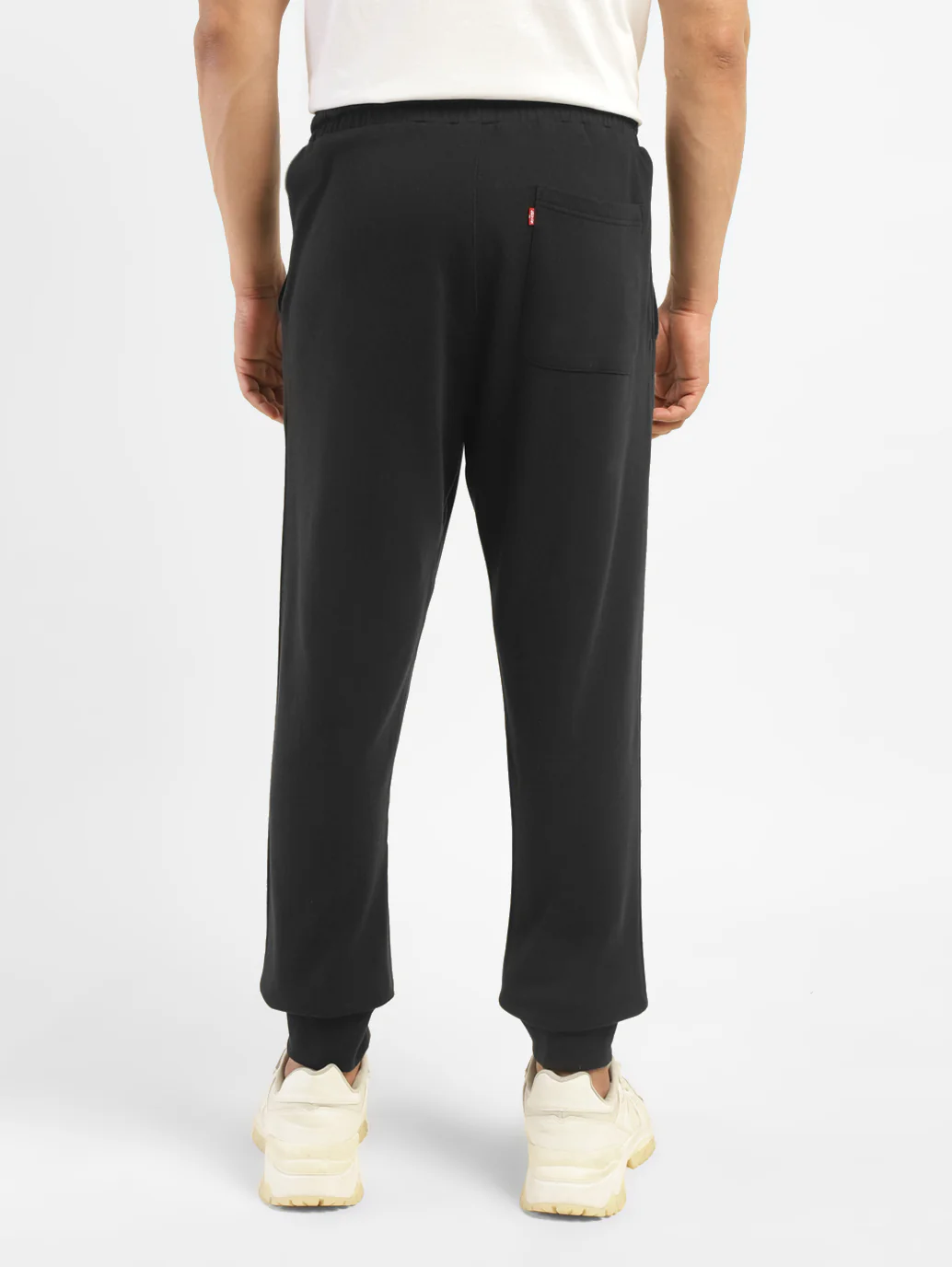 Men's Black Regular Fit Joggers - Image 2