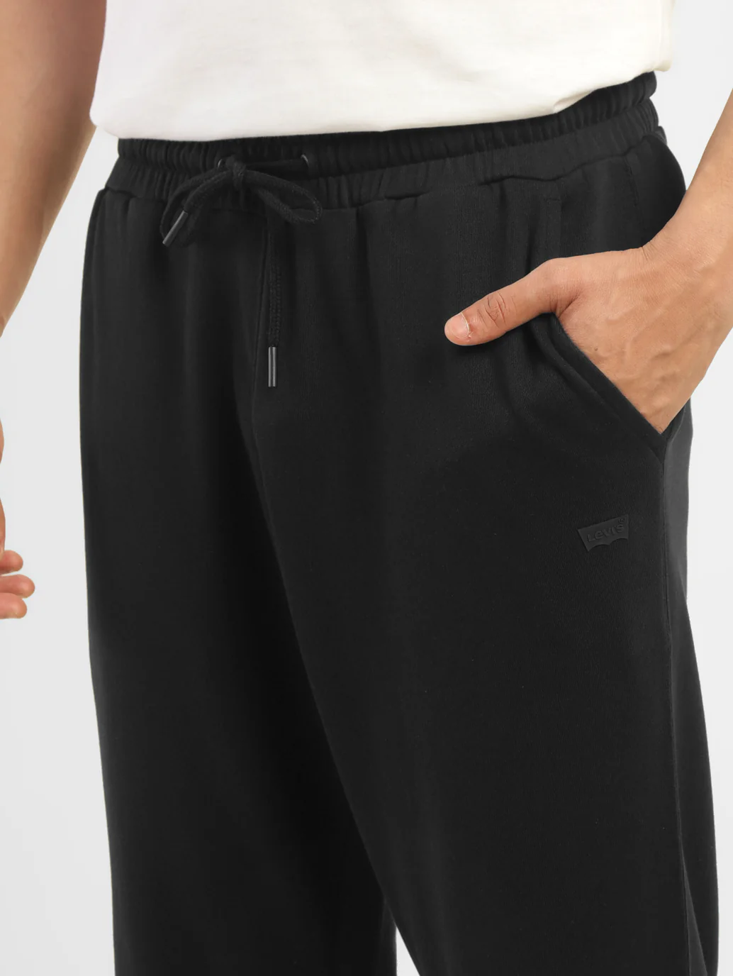 Men's Black Regular Fit Joggers - Image 4