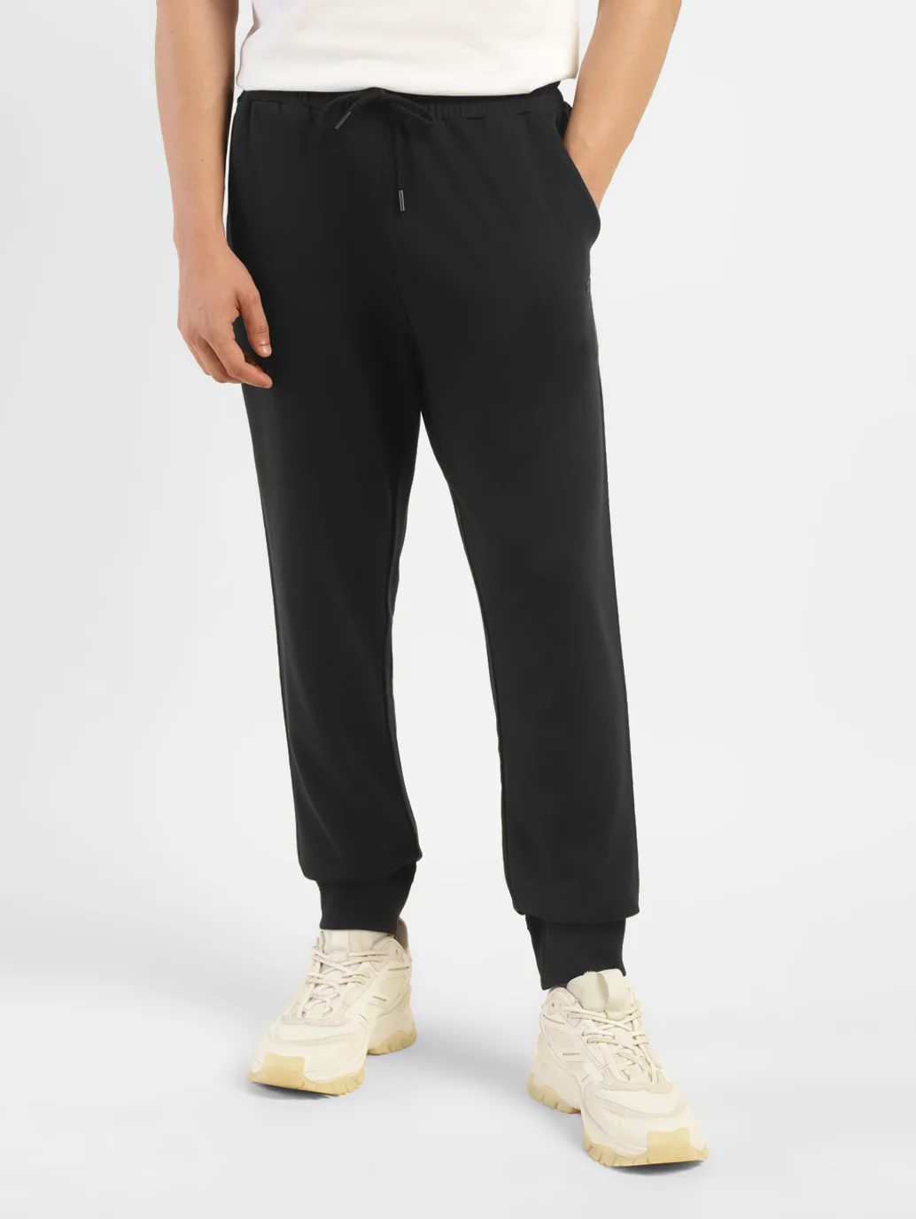Men's Black Regular Fit Joggers - Image 7