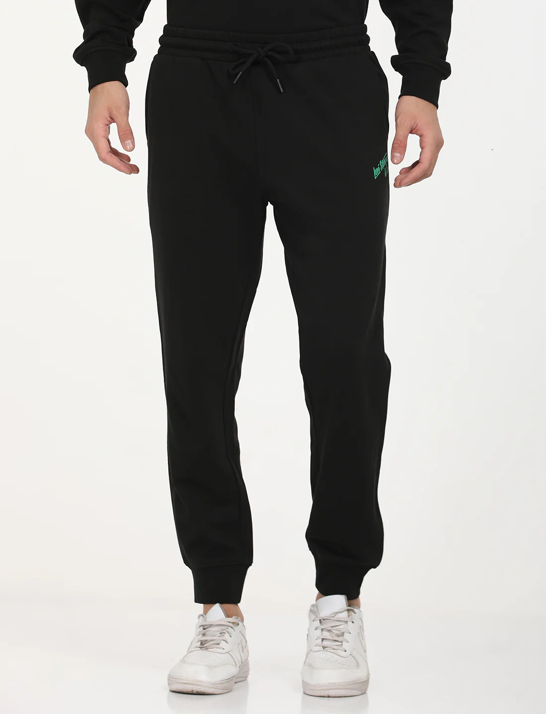 Men's Black Regular Fit Joggers