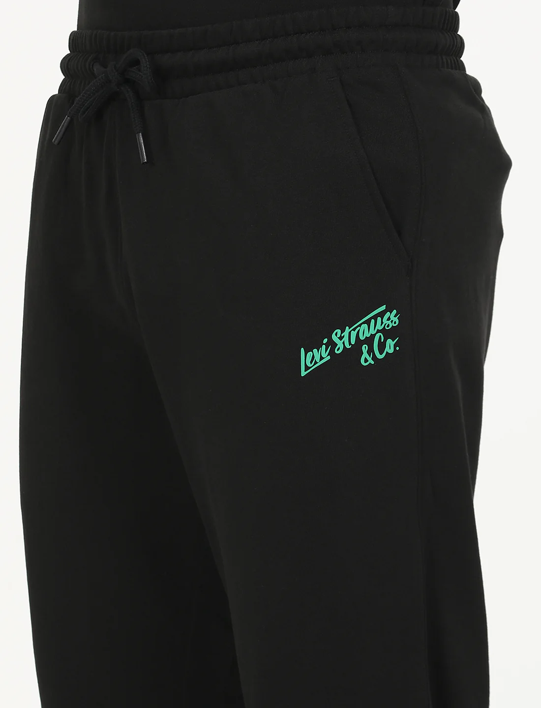 Men's Black Regular Fit Joggers - Image 4