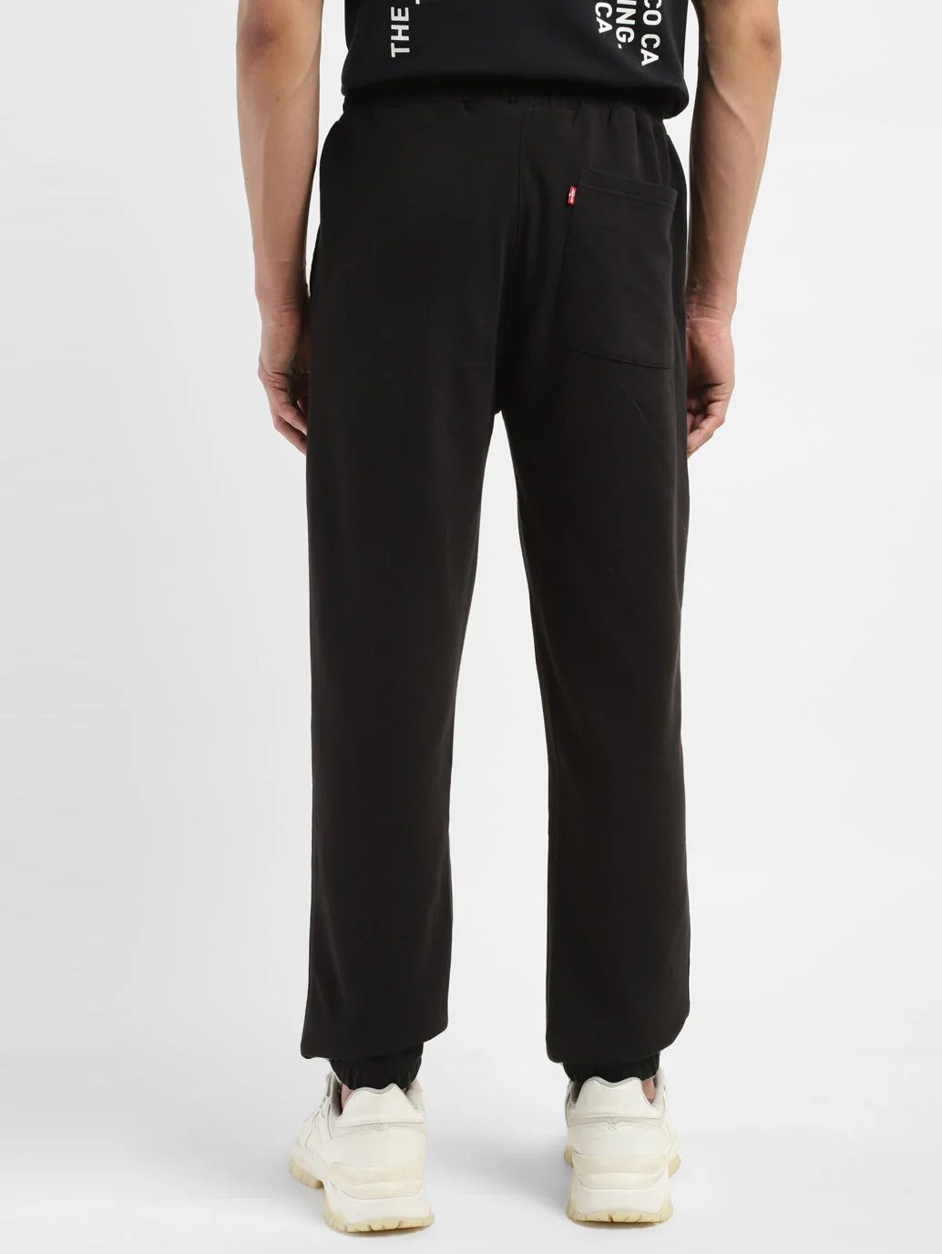 Men's Black Regular Fit Joggers - Image 3