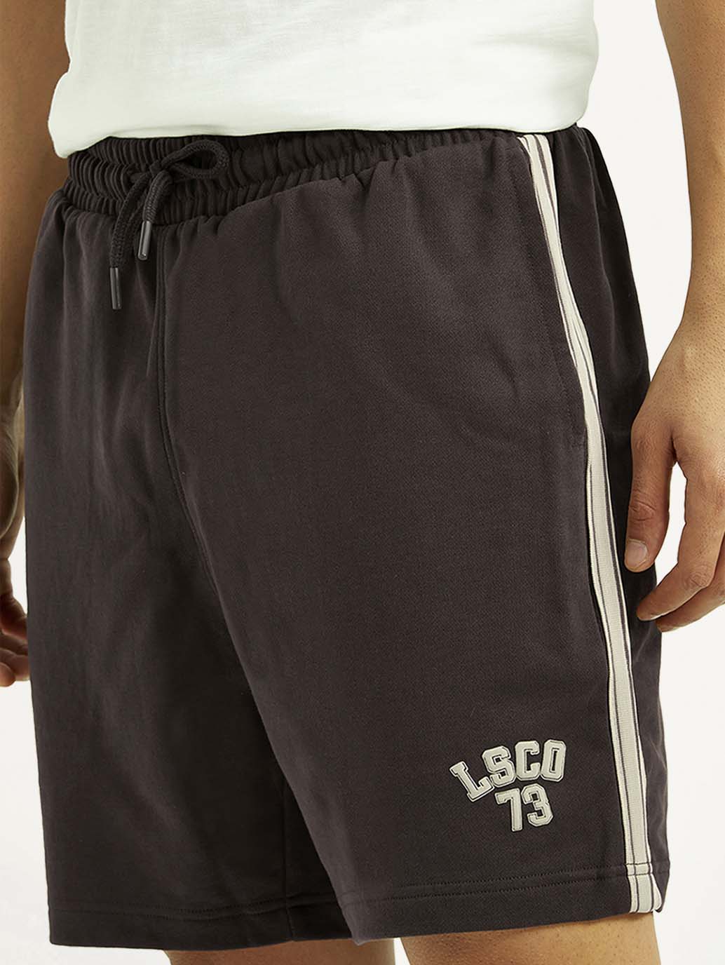 Men's Brown Regular Fit Mid Rise Shorts - Image 5