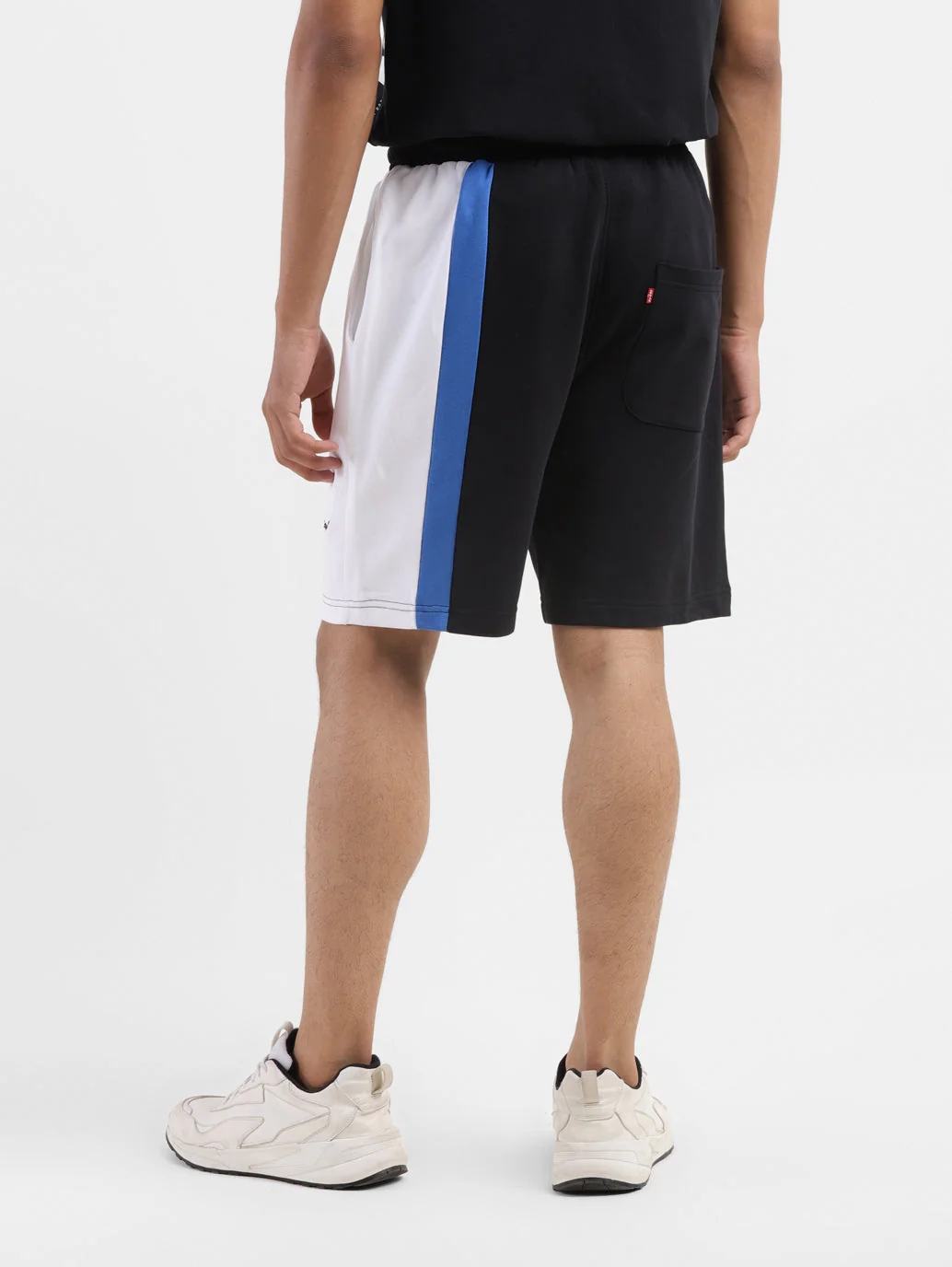 Men's Black Regular Fit Shorts - Image 3