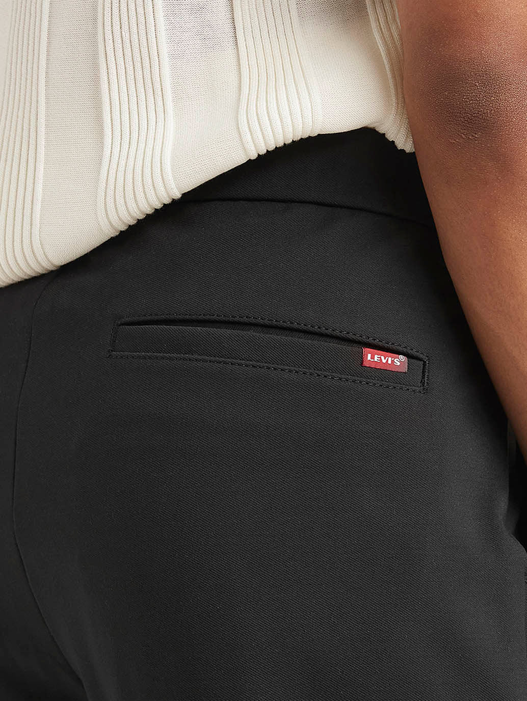 Men's Black Regular Fit Trousers - Image 5